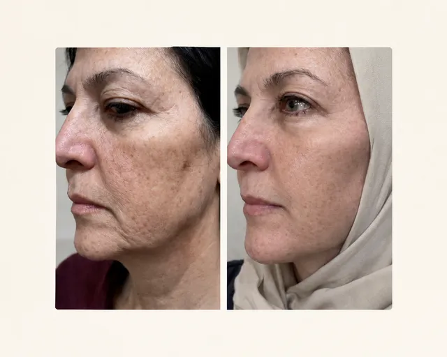 اندولیفت، قبل و بعد در کلینیک زیبایی لمون، دکتر مهراوران